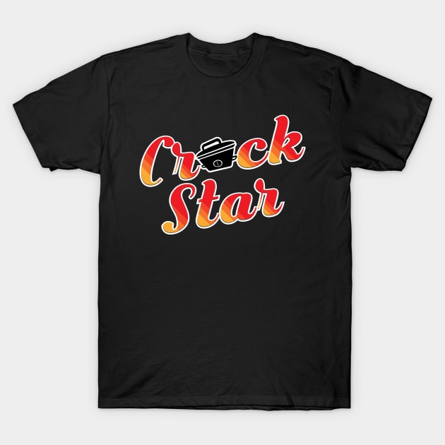 Crock Star Chef | Slow-Cooking Crockpot Chef | Crockpot Queen King | Rockstar T-Shirt by BraaiNinja